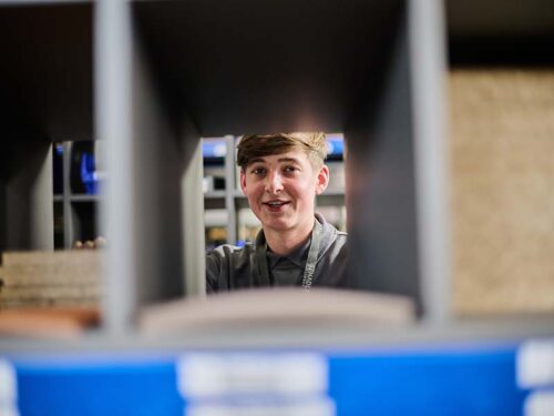 Creative photo of staff member